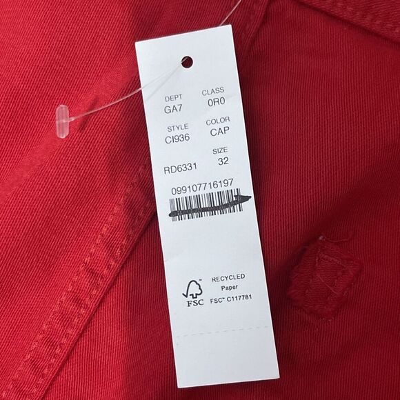 J.CREW Camp-pocket Wide-leg Pant Size 32 Red NEW America USA Preppy Casual CI936 - Picture 7 of 15